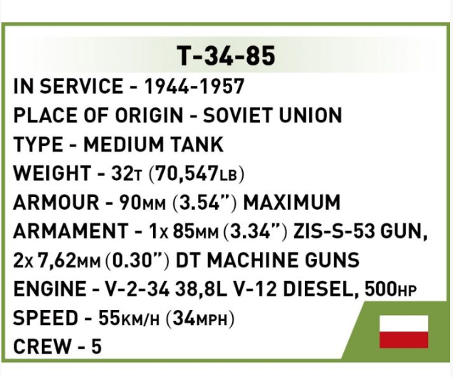 T34/85 (1:48 scale)